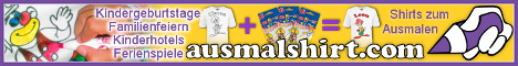 Ausmalshirt.com - Shirts zum Ausmalen f�r Kindergeburtstage, Familienfeiern, Kinderhotels, Ferienspiele