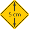 1a Road Sign Aufkleber - mini
