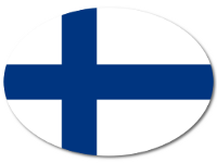Colored Baby Sticker with Flag - Finland