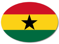 Colored Baby Sticker with Flag - Ghana