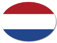 Colored Baby Sticker with Flag - Netherlands