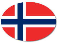 Colored Baby Sticker with Flag - Norway