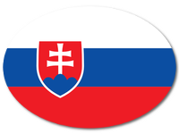 Colored Baby Sticker with Flag - Slovakia