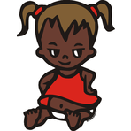 Colored Baby Sticker - Motif B27a-S