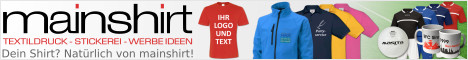 mainshirt Textildruck, Stickerei, Teamsport - Vom Einzelstck bis zur Grobestellung! Laufshirts, Werbeshirts. Firmenshirts und mehr...