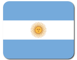 Mauspad mit Flagge - Argentinien