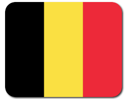 Mauspad mit Flagge - Belgien