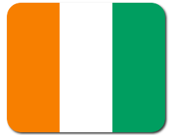 Mauspad mit Flagge - Elfenbeinküste