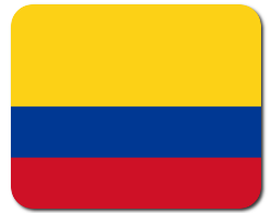Mauspad mit Flagge - Kolumbien