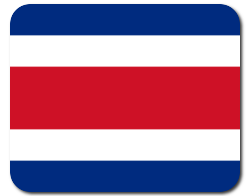 Mauspad mit Flagge - Costa Rica