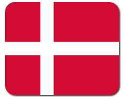 Mauspad mit Flagge - Dänemark