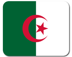 Mauspad mit Flagge - Algerien