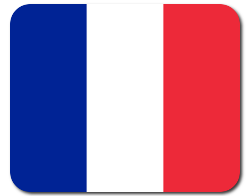 Mauspad mit Flagge - Frankreich