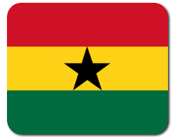 Mauspad mit Flagge - Ghana