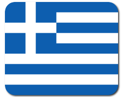 Mousepad with Flag - Greece