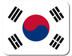 Mauspad mit Flagge - Südkorea