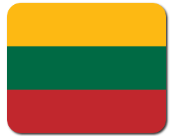 Mauspad mit Flagge - Litauen