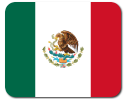 Mauspad mit Flagge - Mexiko