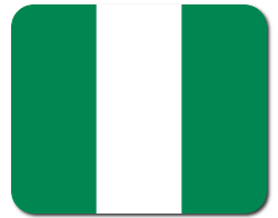 Mauspad mit Flagge - Nigeria