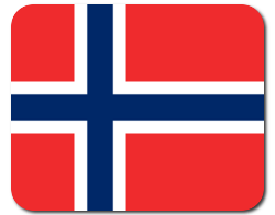 Mauspad mit Flagge - Norwegen