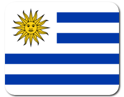 Mauspad mit Flagge - Uruguay