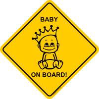 1a Road Sign Aufkleber - Motiv RS7