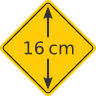 1a Road Sign Aufkleber - groß