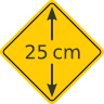 1a Road Sign Aufkleber - XL