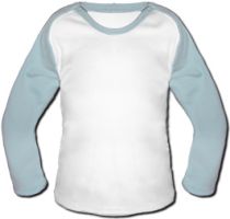 Baby Baseball Shirt - Hellblau