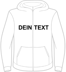 Kapuzenjacke "Deine Stadt" Kinder - Gerade