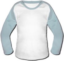 Foto Baby Baseball Shirt - Hellblau