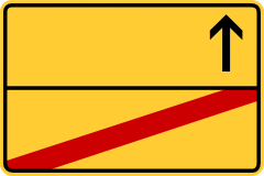 Ortsschild Sonnenblende - Schild 3