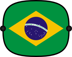 Sonnenblende mit Flagge - Brasilien