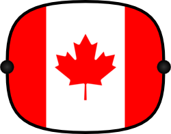 Sonnenblende mit Flagge - Kanada