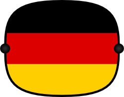 Sonnenblende mit Flagge - Deutschland