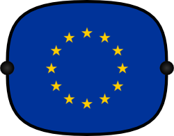 Sun Shade with Flag - European Union