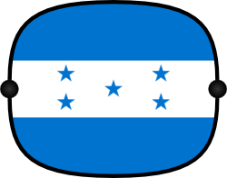Sonnenblende mit Flagge - Honduras
