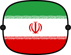 Sonnenblende mit Flagge - Iran