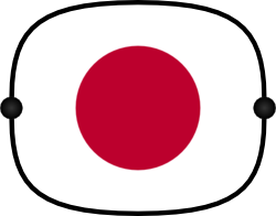 Sun Shade with Flag - Japan