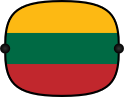 Sonnenblende mit Flagge - Litauen