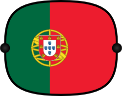 Sonnenblende mit Flagge - Portugal