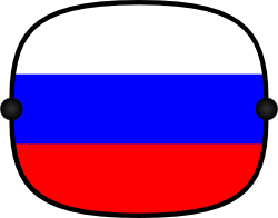 Sonnenblende mit Flagge - Russische Föderation