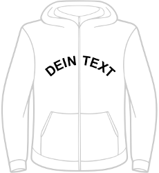 Kapuzenjacke "Deine Stadt" Damen - Halbrund