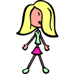 Familienaufkleber - Teenie Mädchen