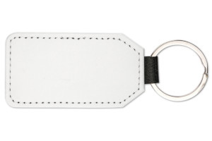 Foto Schlüsselanhänger aus Kunstleder - Rechteck (ca. 76 x 42 mm)
