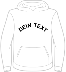 Kapuzenpullover "Deine Stadt" Herren - Halbrund