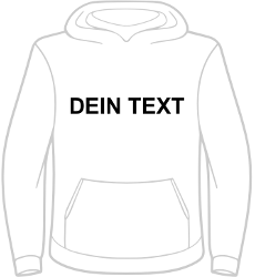 Kapuzenpullover "Deine Stadt" Herren - Gerade