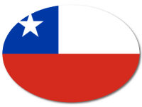 Bunter Babyaufkleber mit Flagge - Chile