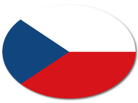 Colored Baby Sticker with Flag - Czech Republic