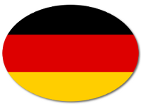 Bunter Babyaufkleber mit Flagge - Deutschland